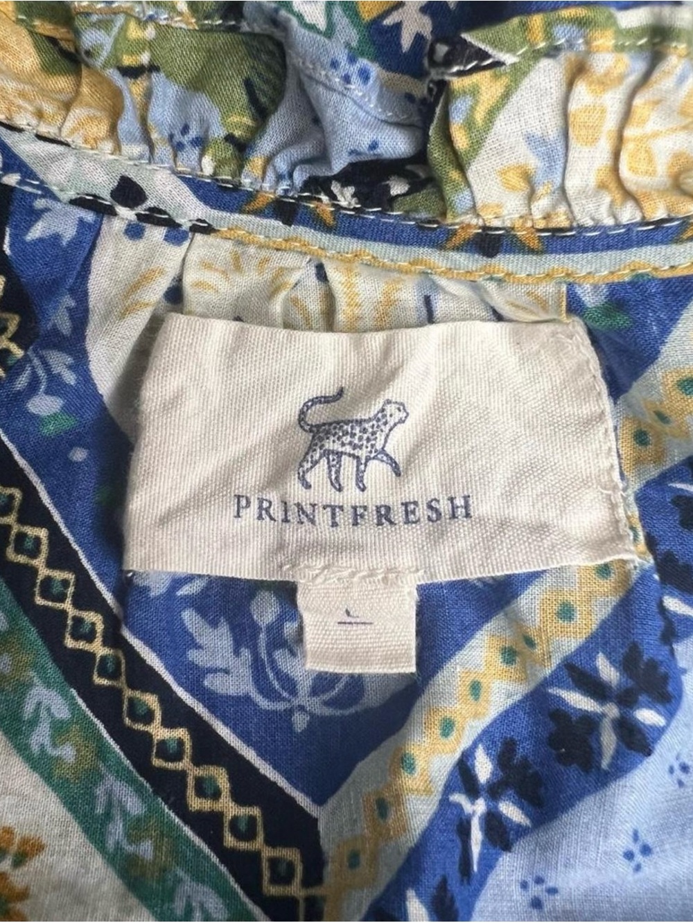 Printfresh "The Devon Dress in High Horse" Size Large. See description - Picture 6 of 11